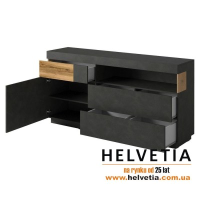 Комод 1D3S Silke 241NGY47 Helvetia matera открытый