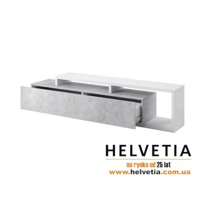 Тумба ТВ Bota 2484FG40 Helvetia белый/colorado beton открытая