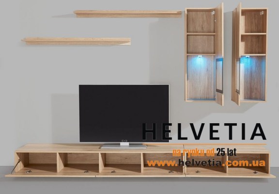 Стенка Baros 24E0BM10 дуб san remo открытая