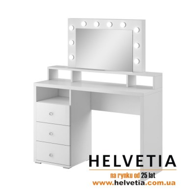 Столик туалетный в спальню Diva белый Helvetia