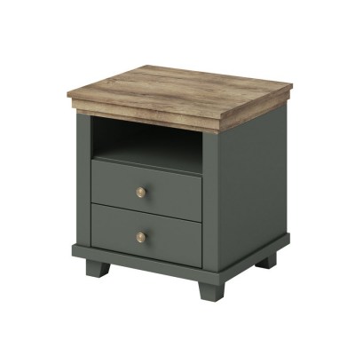 Тумба прикроватная 2S Evora 24ZRJU22 Helvetia зеленая