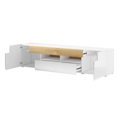 Тумба ТВ 2D4S Toledo 2498DW40 Helvetia открытая