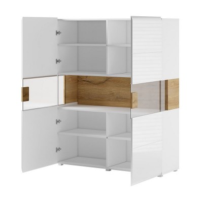 Комод 2D Toledo 24JKDW42 Helvetia антрацит глянец