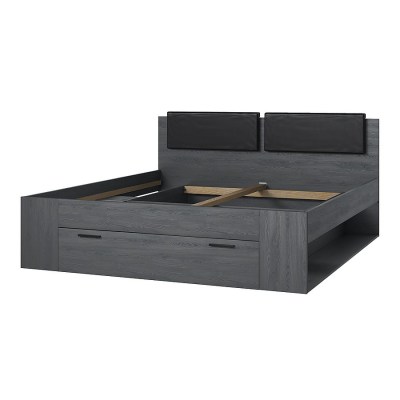 Кровать Galaxy с ящиком 180x200 24CBEA52 Helvetia в цвете дуб Карбон